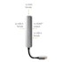 NEDIS USB višeportni adapter USB 3 2 gen 1 USB C muški HDMI ženski RJ45 ženski 3x USB A ženski 5 Gbps 0 20 m okrugli pozlaćeni PVC antracit kutija
