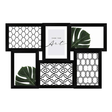 Crni plastični viseći okvir 48x32 cm