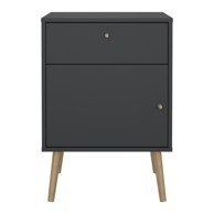 TVILUM Antracitno sivi noćni ormarić Bodo