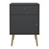 TVILUM Antracitno sivi noćni ormarić Bodo