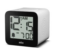 BRAUN Budilica BC25WP-DCF, radio kontrolirana sa zvučnom najavom, bijela