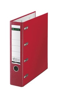 LEITZ Registrator s dva mehanizma, 80 mm, crveni