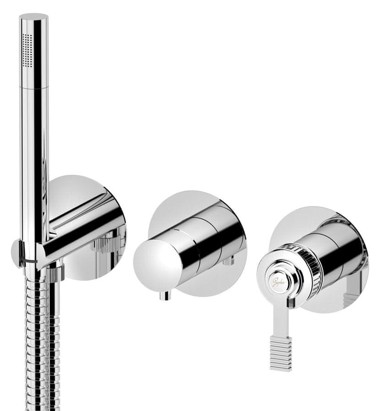 SAPHO Ugradbena tuš/kada slavina Versi, ručni tuš, 2 izlaza, kromirana