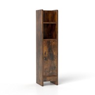 NORTHIX Uski kupaonski ormarić, crni, 80 cm
