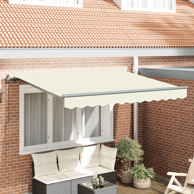 Skrovita tenda 250x200 cm 250 x 200 cm, krem i antracit