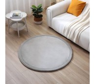 HAKUNA MATTE Podloga za djecu, okrugla, 120x2,5 cm, svijetlo siva