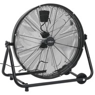 Industrijski ventilator s bubnjem 60 cm, 172,5 W, crni