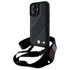 BMW M Edition Carbon Stripe & Strap kućište za iPhone 16, crno