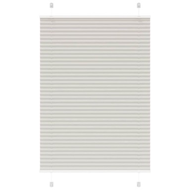 Roleta plisirana, 100x150 cm, širina tkanine 99,4 cm, svijetlosiva