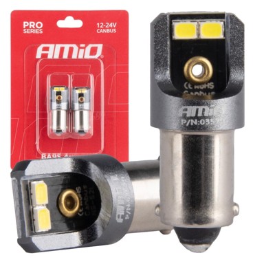SLOMART LED žarulja AMIO T4W BA9s Canbus Pro, 2 kom.