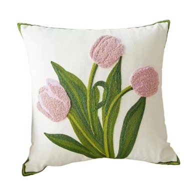 LIVEFY Jastučnica Flower 4, 45x45 cm, bijela