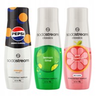 SODASTREAM set sirupa Pepsi Max Mango, Lemon Lime i grejp, 3 kom.