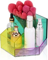 NIKCORP Organizator za kozmetiku, rotirajući 360°, šesterokutni, akril