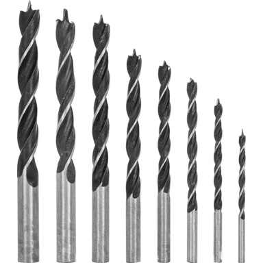 MEGA Set svrdala za drvo, 3-10 mm, 8 komada, u kutiji