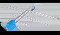 BARCZAK SONUS MINILOG/WZM/ZAS TV antena s kabelom 5 m, crna