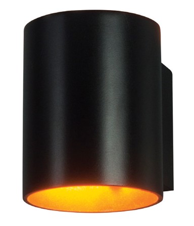 Dekorativna stropna rasvjeta Muro Tondo, crno/zlatna