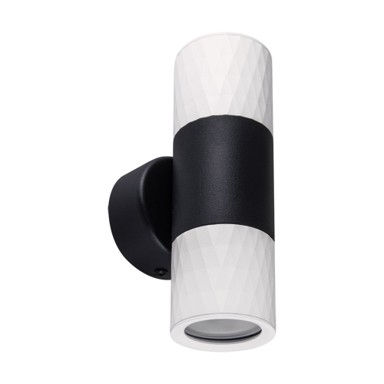 Zidna rasvjeta Klavir, 2XGU10, bijelo/crna