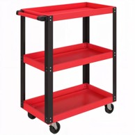 HOMESTAR Kolica za alat s 3 razine, 70,5 x 35 x 82,5 cm, crvena