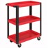HOMESTAR Kolica za alat s 3 razine, 70,5 x 35 x 82,5 cm, crvena