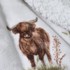 CATHERINE LANSFIELD Smeđa/bež deka od mikropliša, 130x170 cm, Angus Highland Cow