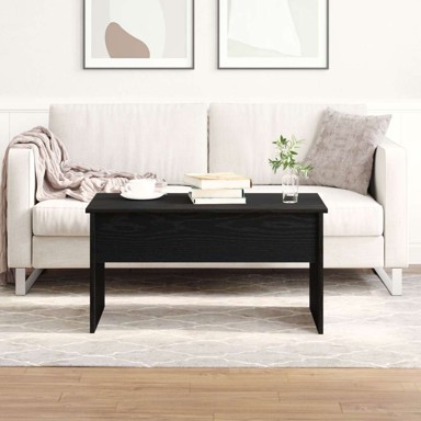 Stolić za kavu, 80 x 50,5 x 41,5 cm, crni hrast