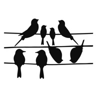 ESSCHERT DESIGN Naljepnica protiv udaranja ptica o staklo za prozore 33x23 cm 