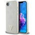 Guess Grained Hot Stamp Peony Triangle Logo MagSafe maskica za iPhone 16, bež