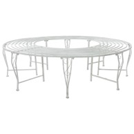 Klupa pod drvetom, 8 sjedala, Ø 160 x 44 cm, čelik