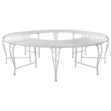 Klupa pod drvetom, 8 sjedala, Ø 160 x 44 cm, čelik