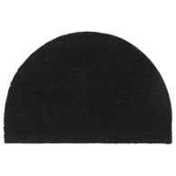 Otirač crni poluokrugli 40x60 cm čupavi od kokosovih vlakana