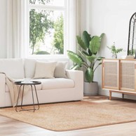 Čupavi tepih s visokim vlaknima NAVARRA bež 200x200cm poliester