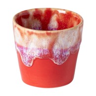 COSTA NOVA Crveno-bijela šalica za espresso od kamenine, 90 ml