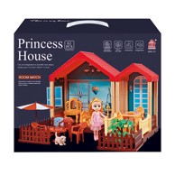 Kućica, princezina, set, svjetlo, na baterije, 61-dijelni