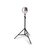 GRUNDIG Stativ sa svjetlosnim prstenom, 80 LED dioda, do 210cm, crni