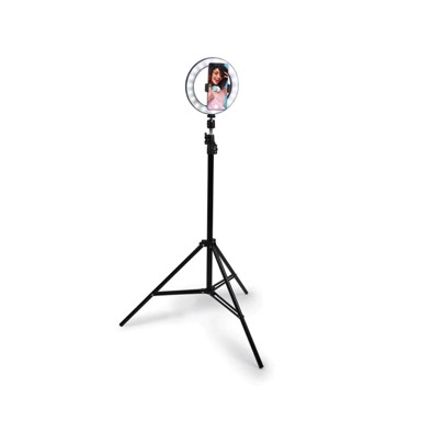 GRUNDIG Stativ sa svjetlosnim prstenom, 80 LED dioda, do 210cm, crni