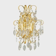 Zidna lampa Fenoullet 1, 1×E14, D 290, V 370, kristal i mesing