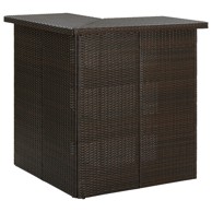 Kutni barski stol smeđi 100 x 50 x 105 cm od poliratana