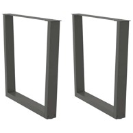 Noge za blagovaonski stol v-oblika od čelika, 2 kom, 80 x (72-73.3) cm, antracit