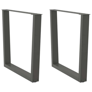 Noge za blagovaonski stol v-oblika od čelika, 2 kom, 80 x (72-73.3) cm, antracit
