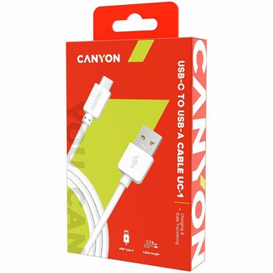 CANYON USB kabel tip C, 1 m, bijeli
