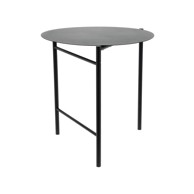 ZONE Stol Blagovaonski Vrtni Disc, ø 70 cm, crni