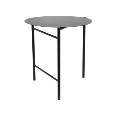 ZONE Stol Blagovaonski Vrtni Disc, ø 70 cm, crni