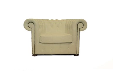 CHESTERFIELD Fotelja Class Leather, 1-sjedište, Vanilla