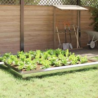 Ograda protiv puževa, nehrđajući čelik, 100 x 3.5 x 25 cm, srebrna