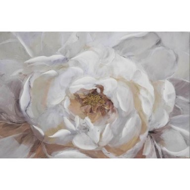 Slika na platnu, Cvijet, 60x90 cm, bijela