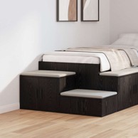 Ormar za pohranu, crni, 127x41x40 cm, konstruirano drvo