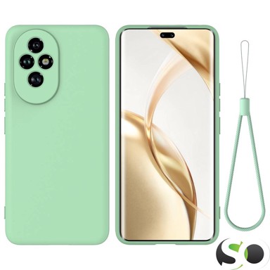 HQ Premium Quality Protuklizna silikonska maskica za Honor 200 Pro Mat Zelena