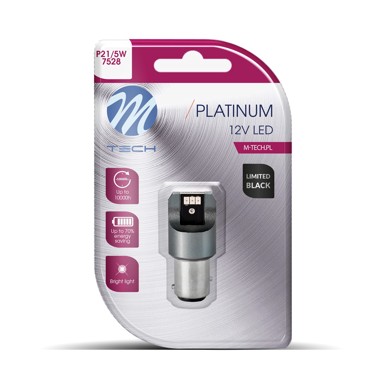 M-TECH P21/5W CANBUS LED žarulja Lb843R-01B 1 dioda + 6x 3020SMD, crvena