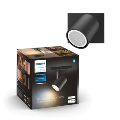 PHILIPS Hue zidni reflektor Runner, 2200–6500 K, crna