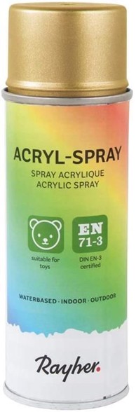 RAYHER Sprej akril briljantno zlato 200 ml, zlatni